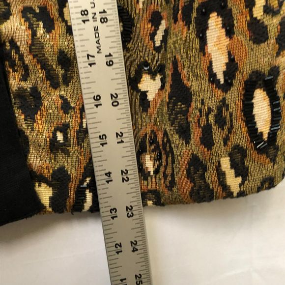 Vintage Anage Silk Animal Print Gorgeous Women's Jacket S - Picture 11 of 12